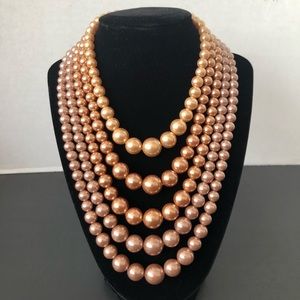 ☀️ Vintage Beaded Pearl Necklace